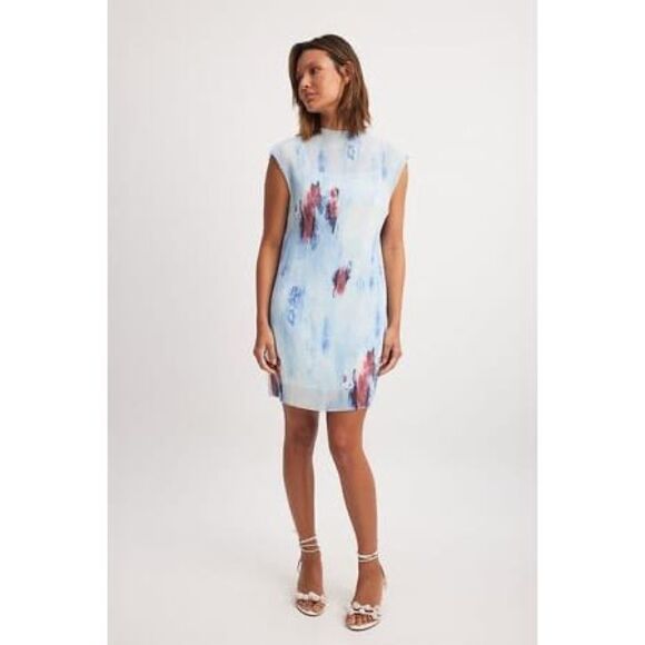 NA-KD Dresses & Skirts - NA-KD size EU 40 (large) pleated mini dress collab Larissa Mills - NWT